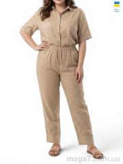 Брюки, Sport style оптом 49048 бежевий