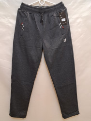Спортивные штаны мужские на флисе (gray) оптом 36917284 3032-6