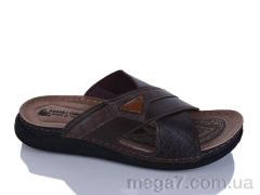 Шлепки, Oscar оптом 01-26 корич.к.