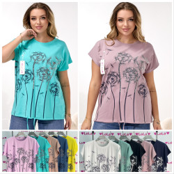 Футболки женские БАТАЛ оптом 65302984 0101-60