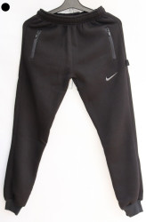 Спортивные штаны подростковые на флисе (black) оптом 14869327 07-39