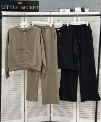 Спортивні костюми жіночі (чорний) оптом --