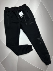 Спортивные штаны мужские на флисе (black) оптом 36927081 02-11