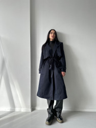 Пальто жіночі (темно-синій) оптом