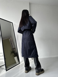 Пальто жіночі (темно-синій) оптом