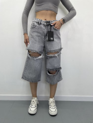 Шорты джинсовые женские I8DENIM оптом 72598043 01-52