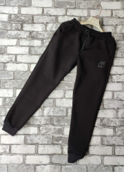 Спортивные штаны мужские на флисе (черный) оптом 43087259 04-13
