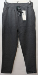 Спортивные штаны женские CLOVER ПОЛУБАТАЛ на меху (gray) оптом 02847695 B627-49