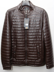 Куртки кожзам мужские FUDIAO (brown) оптом 10965728 603-12
