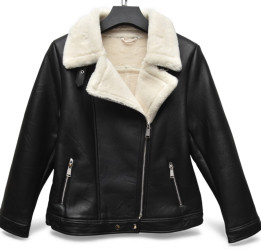 Дубленки женские зимние БАТАЛ оптом 56381740 P-06-9