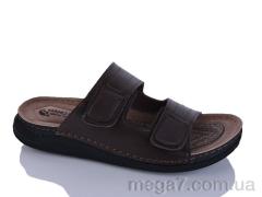 Шлепки, Oscar оптом 01-16 корич.к.