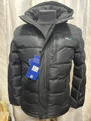 Куртки зимние мужские RLX БАТАЛ (черный) оптом 65493071 9910-2-8
