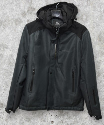 Куртки демисезонные мужские KDQ (серый) оптом 60249315 EM22015-1-36