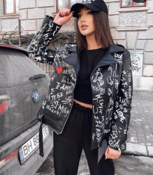 Куртки кожзам женские оптом 96837240 201-104