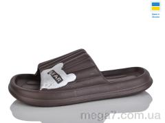 Шлепки, Lot Shoes оптом 115 коричневий