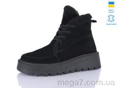 Ботинки, Sali оптом 2215 чорний з чор-п.зима