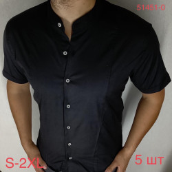 Рубашки мужские VARETTI (черный) оптом 51864972 51451-0-13
