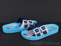 Шлепки, Violeta оптом 11378 white-blue