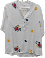 Рубашки женские ПОЛУБАТАЛ оптом 49028763 909-51