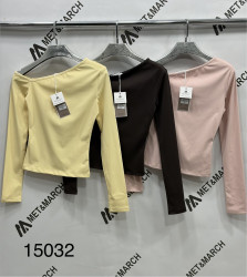 Лонгсливы женские (пудра) оптом 09745321 15032-48