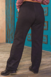 Спортивні штани на флісі жіночі БАТАЛ оптом