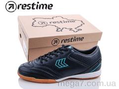 Футбольная обувь, Restime оптом DWB19703 black-cyan