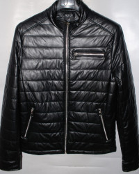 Куртки кожзам мужские FUDIAO (black) оптом 70124635 502-45