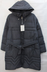 Куртки зимние женские БАТАЛ (grey) оптом 28760395 8806-27