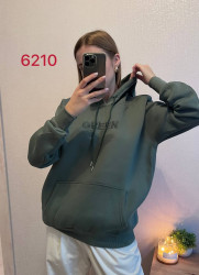 Худи женские на флисе ПОЛУБАТАЛ оптом 03419857 6210-2