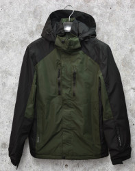 Куртки демисезонные мужские (хаки/черный) оптом 23598164 1334-16