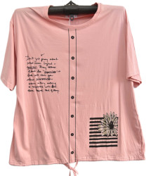 Футболки женские БАТАЛ оптом 13952647 7702-303