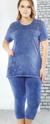 Ночные пижамы  женские БАТАЛ оптом 68470932 6141 -25