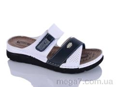 Шлепки, Sali-2 оптом 203-52 білий-синій к.
