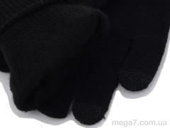 Перчатки, Королева оптом CAP A23-1 black сенсорний палець