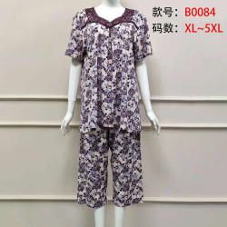 Ночные пижамы женские БАТАЛ оптом 26348170 B0084-35