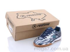 Футбольная обувь, Restime оптом DDB21419 navy-silver