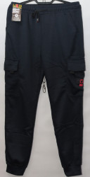 Спортивные штаны мужские (dark blue) оптом 62015397 WK9830A-3