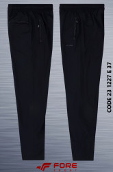Спортивные штаны мужские БАТАЛ (черный) оптом 45071632 23-1227-22