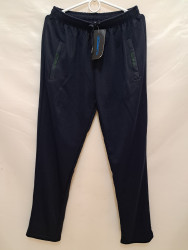 Спортивные штаны мужские БАТАЛ (темно-синий) оптом 96372184 6678-31