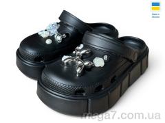 Кроксы, Rai shoes оптом E152-2-6 чорний