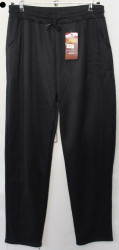 Спортивные штаны женские БАТАЛ на меху (black) оптом 21583640 2077-50