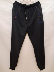 Спортивные штаны мужские БАТАЛ (черный) оптом 72438961 6691-42