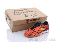 Футбольная обувь, Restime оптом DDB21419 black-orange