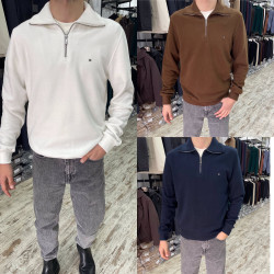 Свитера мужские (молочный) оптом 31027946 0104-128