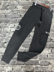 Спортивные штаны мужские (серый) оптом 89362514 01-16