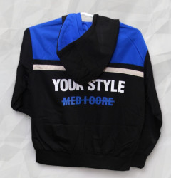 Ветровки подростковые (черный) оптом 71463895 11-75