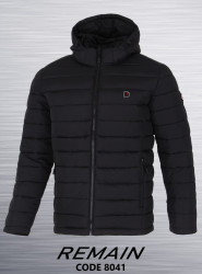 Куртки зимние мужские REMAIN (черный) оптом 41306987 8041-1