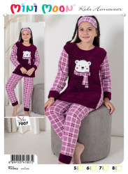 Ночные пижамы детские на флисе оптом 87425031 7007-26