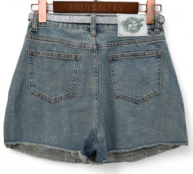 Спідниці-шорти джинсові жіночі ПОЛУБАТАЛ оптом 