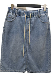 Юбки джинсовые женские БАТАЛ оптом 92465371 6468-29